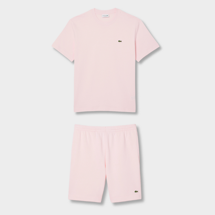 Ensemble short/t-shirt Lacoste Rose