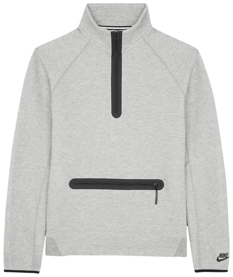 Zip 1 2 Sweatshirt Grey - UrbanDrip