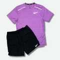 Ensemble short/t-shirt running Violet