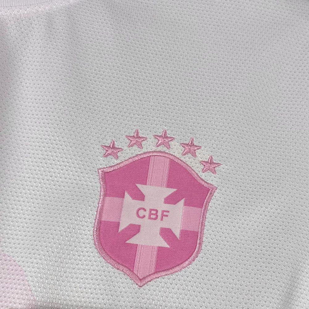 T-Shirt Maillot Brésil Concept 2025 26 Blanc Rose - photo 4/4 - UrbanDrip