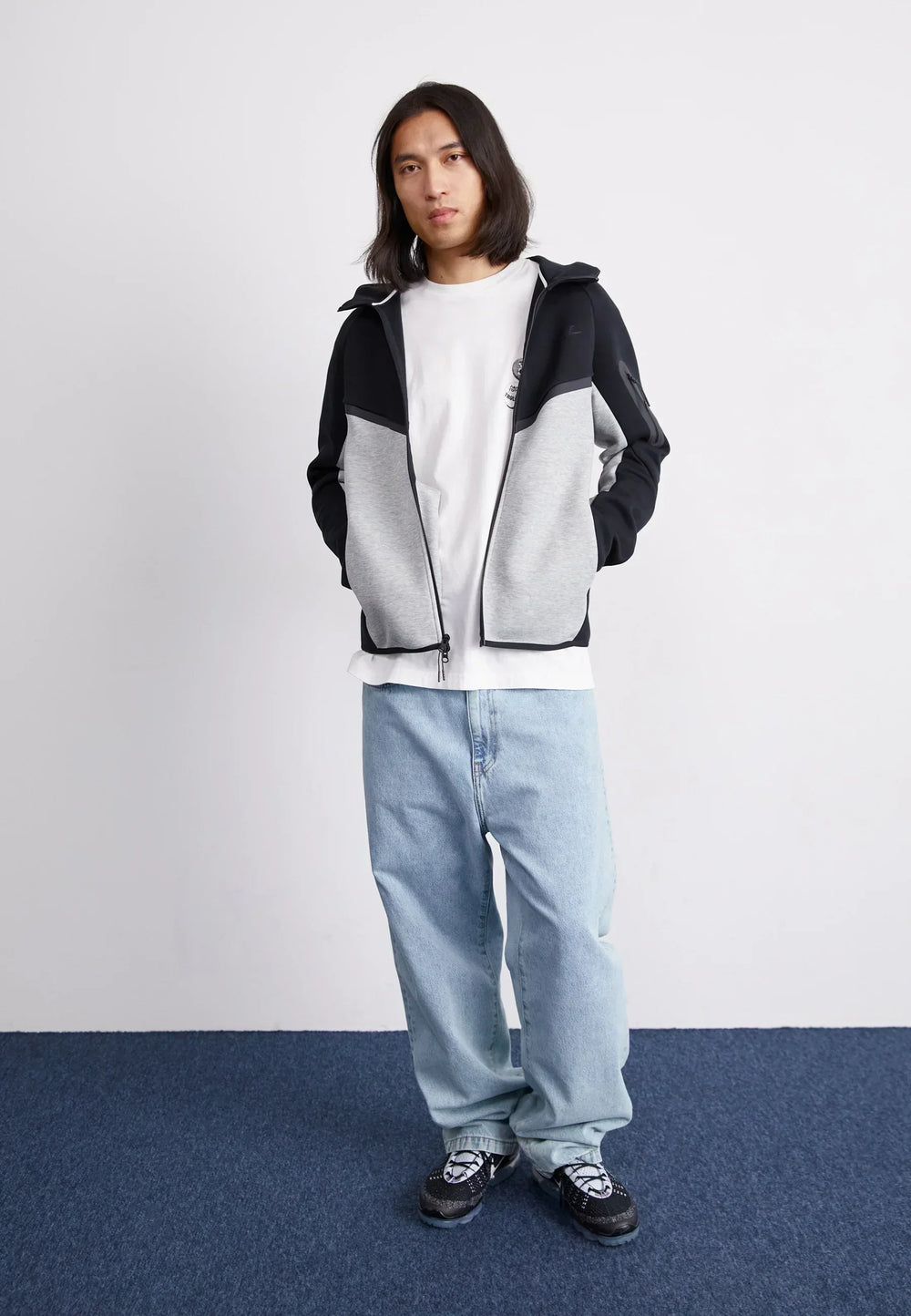 Zip Zippé Noir Et Gris - photo 3/5 - UrbanDrip