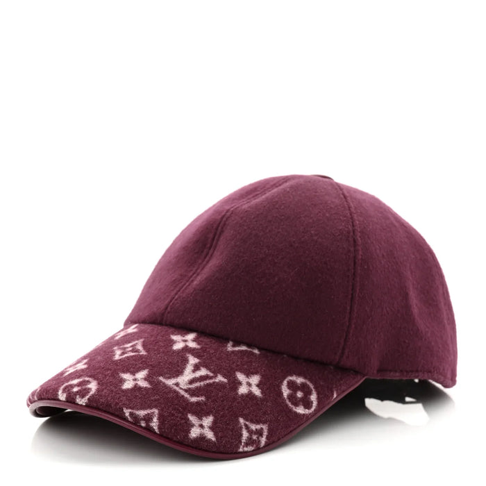 Cap Monogram LV Bordeaux