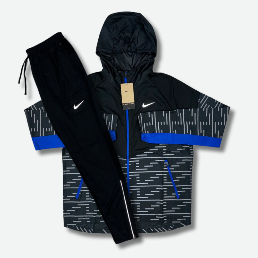 Ensemble Sport survêtement running et Noir Bleu - photo 1/3 - UrbanDrip