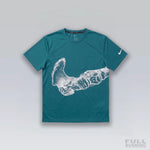 T-shirt de Running Division Squelette "MILER" Bleu