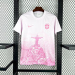 T-Shirt Maillot Brésil Concept 2025 26 Blanc Rose - photo 1/4 - UrbanDrip