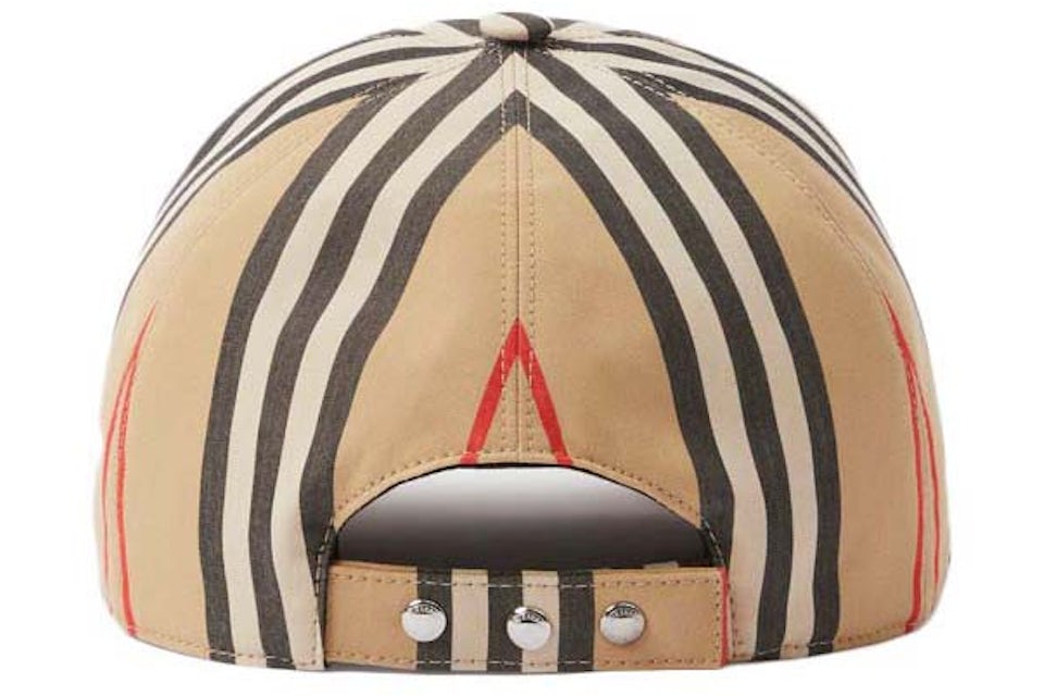 Casquette de baseball coton carreaux traditionnels monogramme Beige - photo 2/2 - UrbanDrip