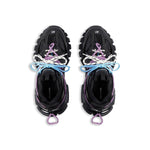Avec Laces Et Bleue Noir Bleu Rose - photo 6/9 - UrbanDrip