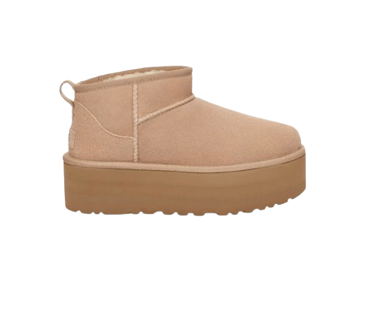 Bottes Botte Classic Ultra Mini à plateforme Beige - photo 1/4 - UrbanDrip