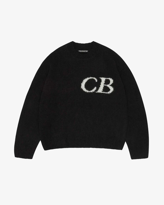 Sweat Pull CB Logo Knit Noir - photo 1/5 - UrbanDrip
