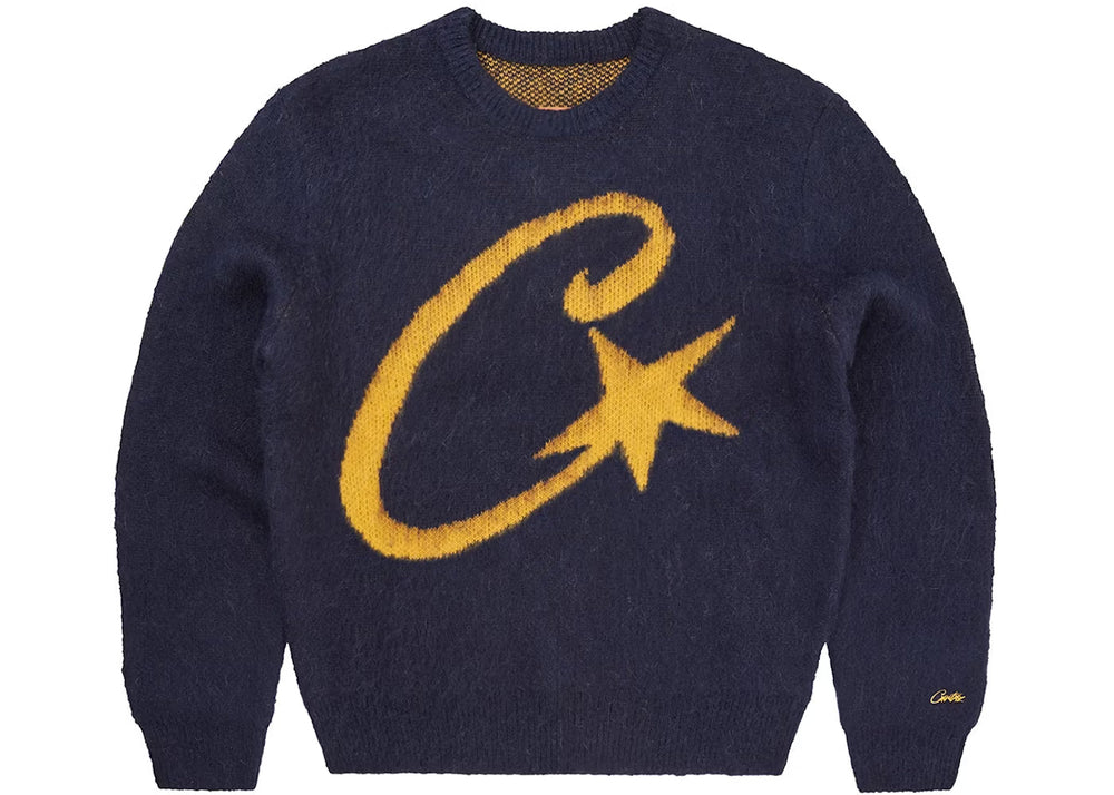 Sweat Pull C Star Et Bleu Marine Jaune - UrbanDrip