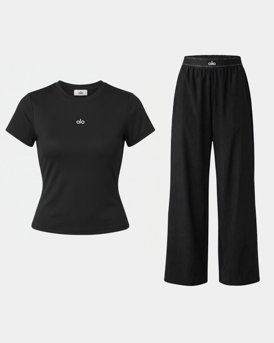 Ensemble Sport Alo Noir - UrbanDrip