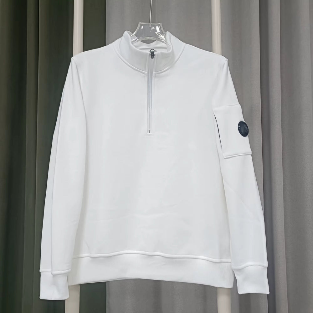 Veste Gilet Zip Quarter Blanc - UrbanDrip