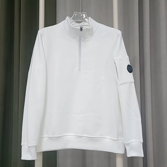 Veste Gilet Zip Quarter Blanc - UrbanDrip