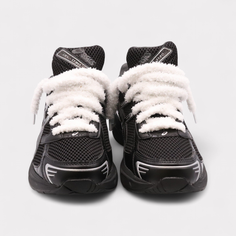Sneakers Pure Fluffy Laces Silver White Black - photo 3/4 - UrbanDrip