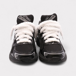 Sneakers Pure Fluffy Laces Silver White Black - photo 3/4 - UrbanDrip