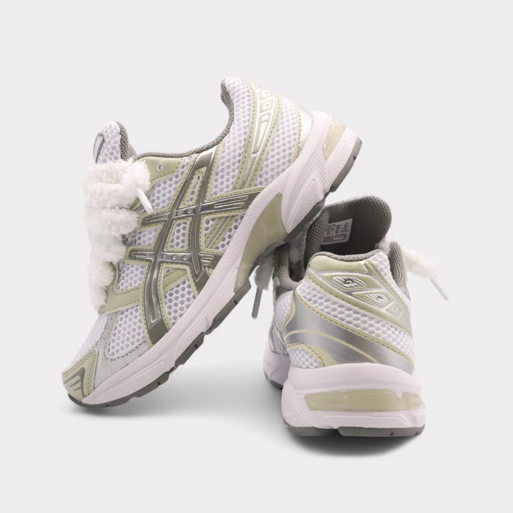 Sneakers Dried Leaf Fluffy Laces White Green - photo 6/6 - UrbanDrip