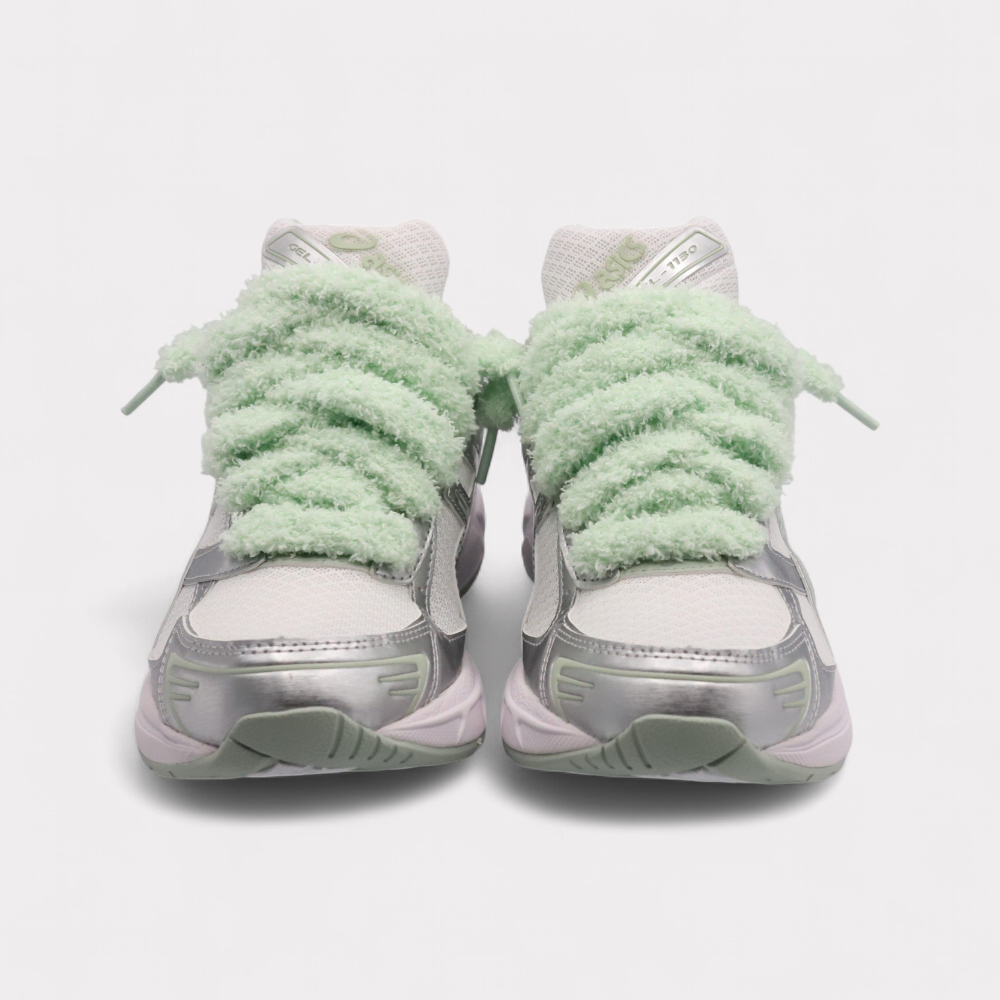 Sneakers Fluffy Laces Mint Vert Sauge Givré - photo 4/7 - UrbanDrip
