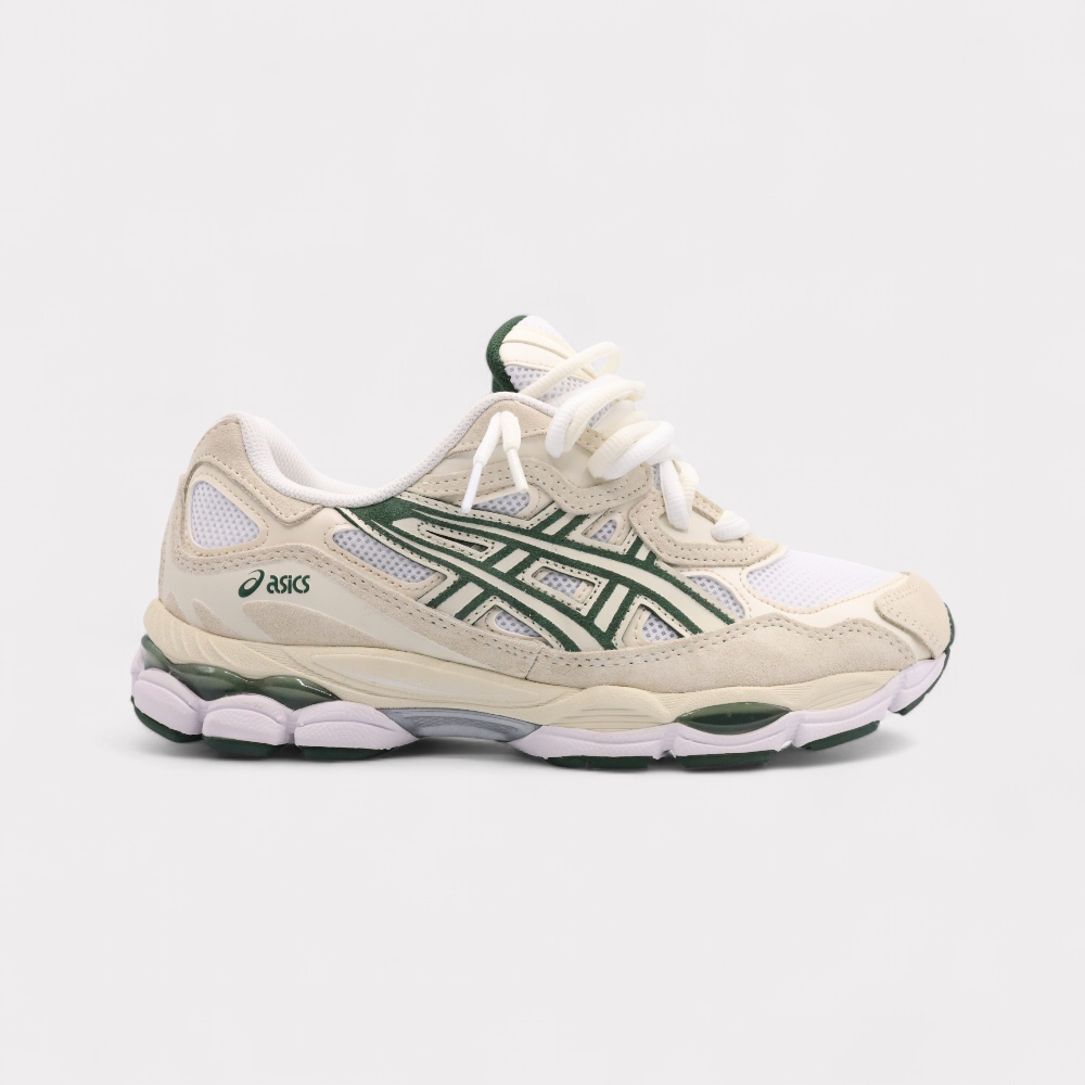 Sneakers Double Laces Vert Foncé Blanc Ivoire - photo 1/7 - UrbanDrip