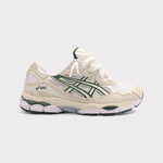 Sneakers Double Laces Vert Foncé Blanc Ivoire - photo 1/7 - UrbanDrip