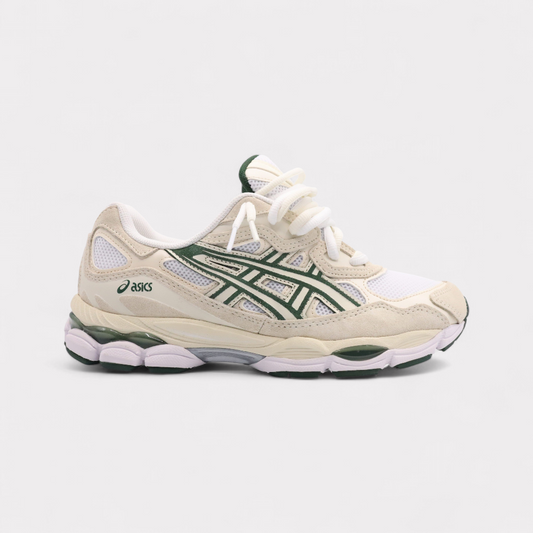 Sneakers Double Laces Vert Foncé Blanc Ivoire - photo 1/7 - UrbanDrip