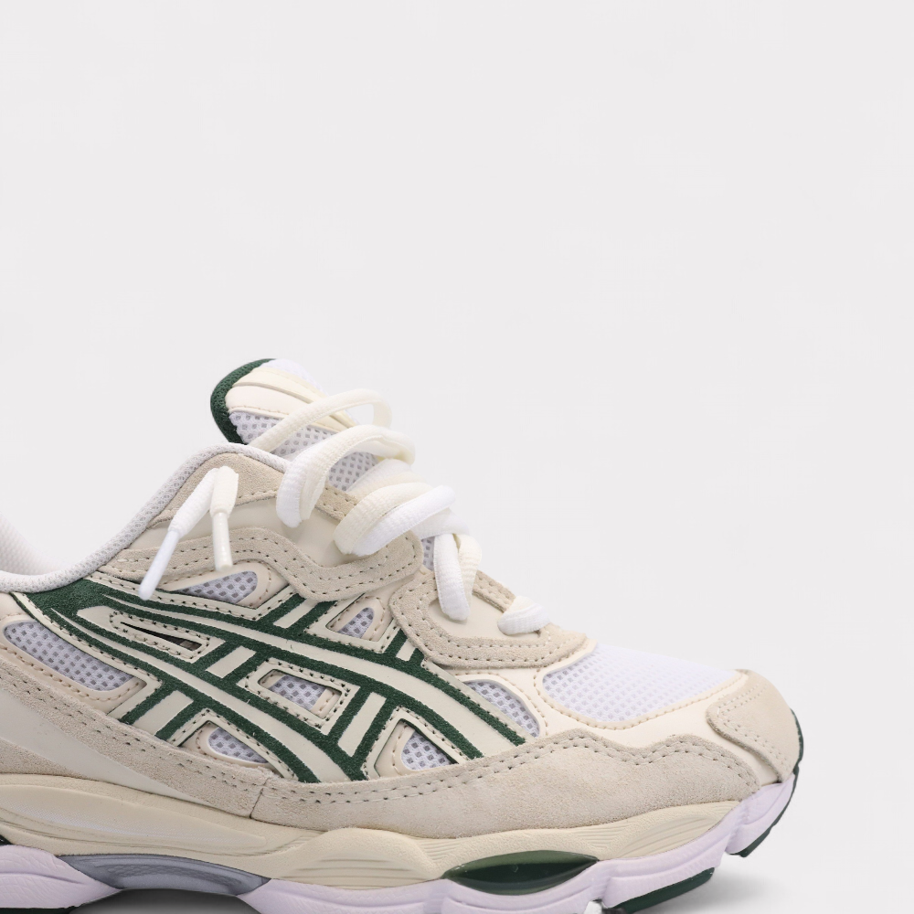 Sneakers Double Laces Vert Foncé Blanc Ivoire - photo 6/7 - UrbanDrip