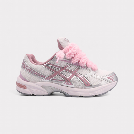 Sneakers Taro Fluffy Laces Pink Purple - photo 1/7 - UrbanDrip