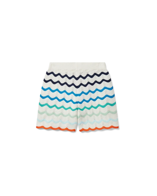 Short Gradient Wave Crochet Shorts - photo 1/2 - UrbanDrip
