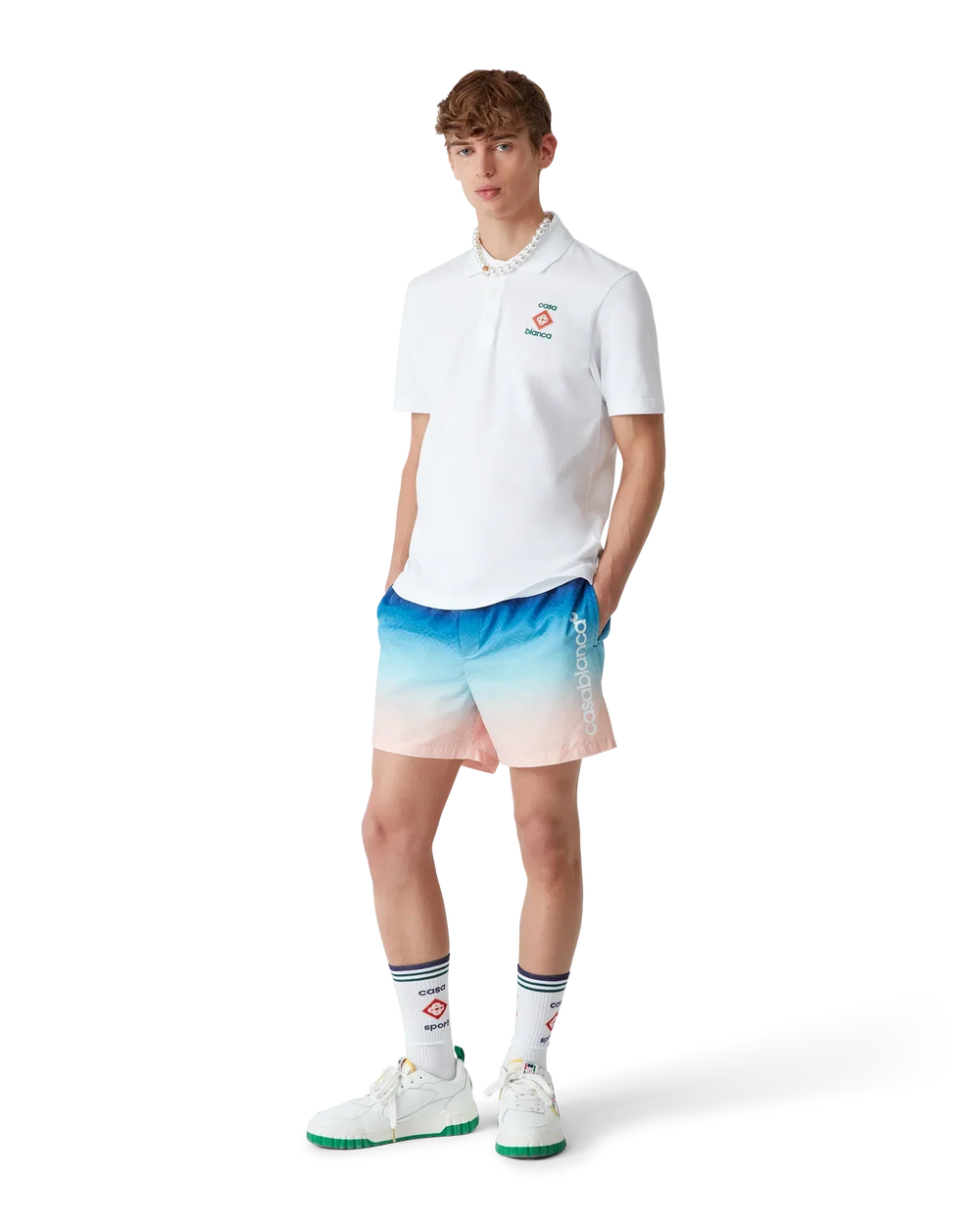 Short Jacquard Gradient Swim Shorts - photo 2/3 - UrbanDrip