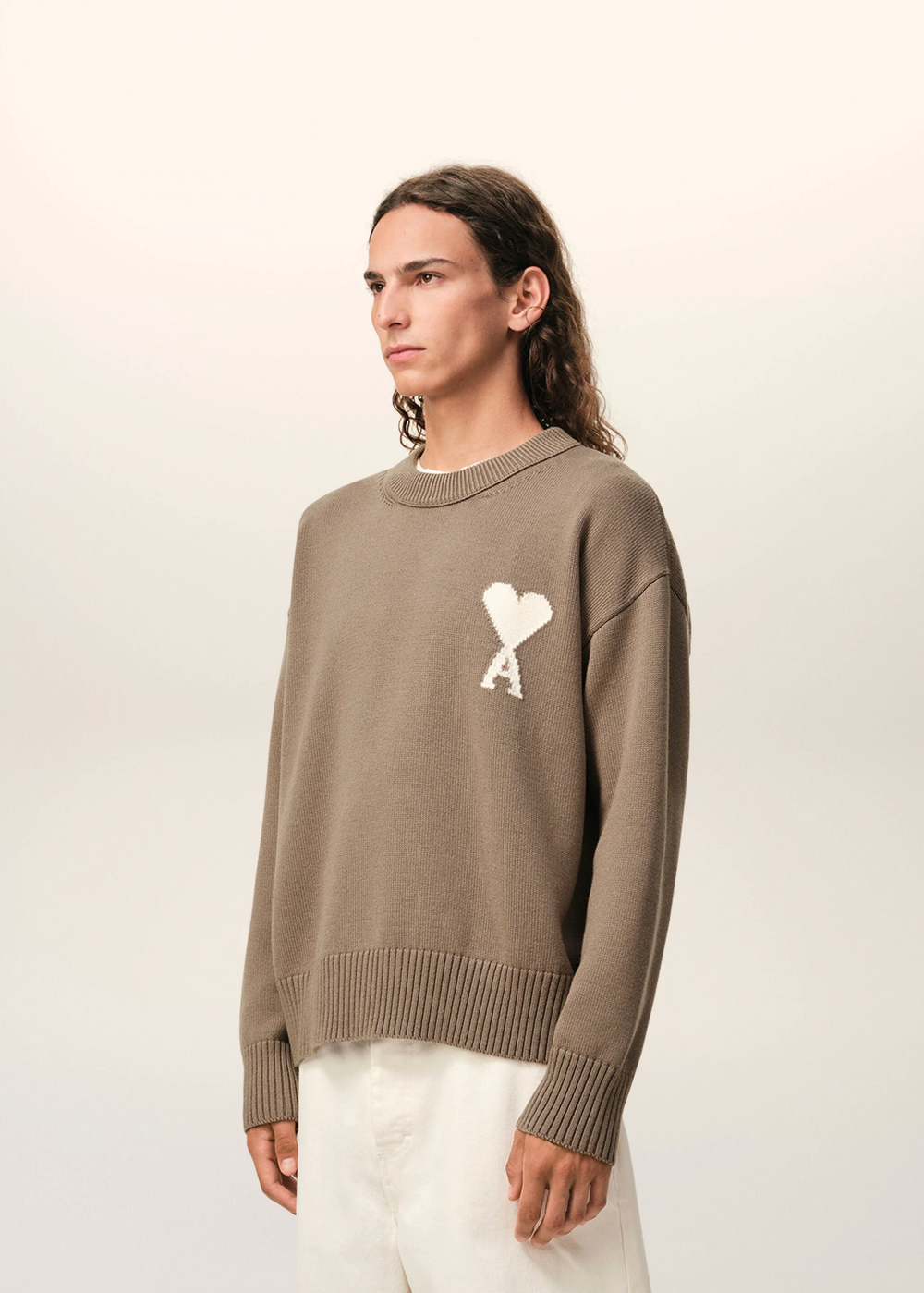 Sweat PULL COL ROND AMl Beige - photo 5/5 - UrbanDrip