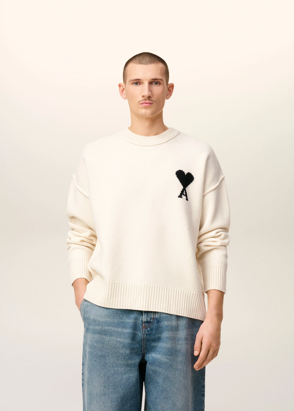 Sweat PULL COL ROND AMl Blanc - photo 2/5 - UrbanDrip