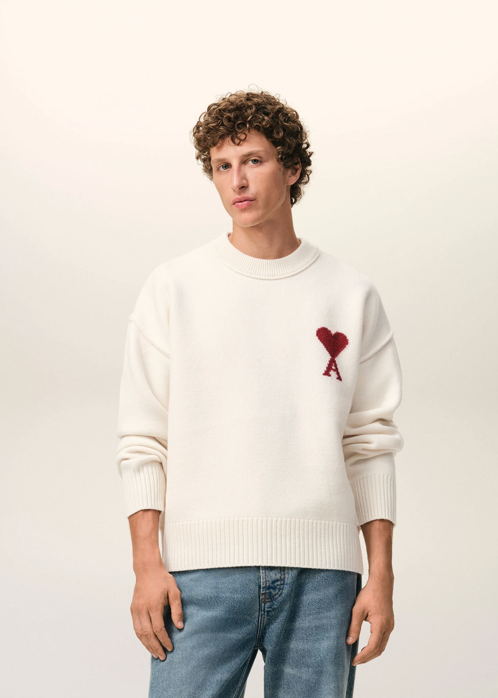 Sweat PULL COL ROND AMI Blanc - photo 2/5 - UrbanDrip
