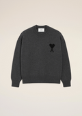 PULL GRIS COL ROND AMl