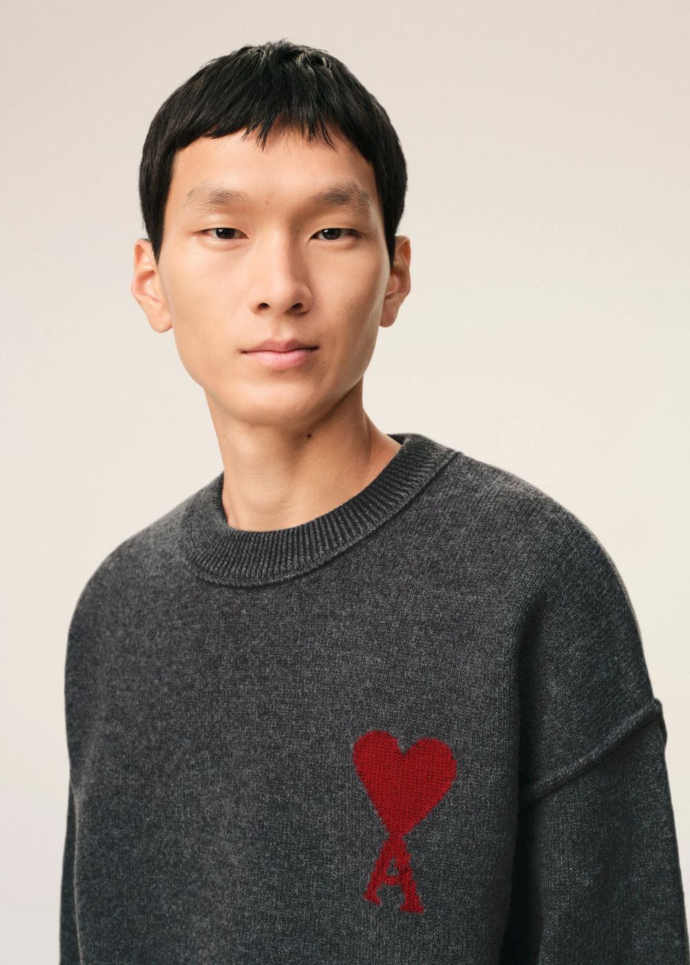 Sweat PULL COL ROND AMl Gris - photo 3/5 - UrbanDrip