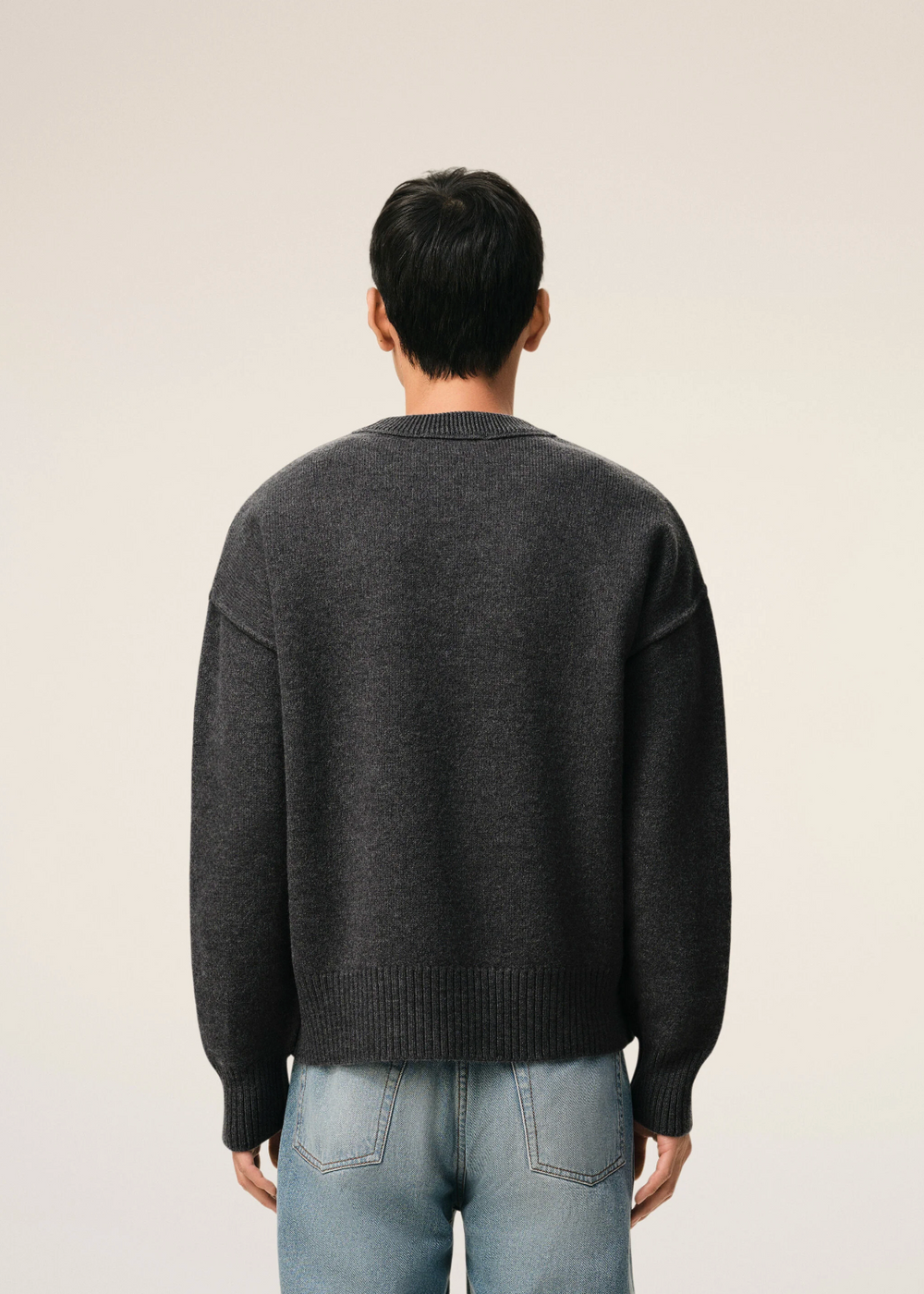 Sweat PULL COL ROND AMl Gris - photo 4/5 - UrbanDrip