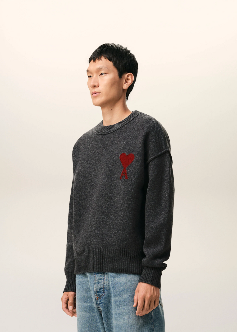 Sweat PULL COL ROND AMl Gris - photo 5/5 - UrbanDrip