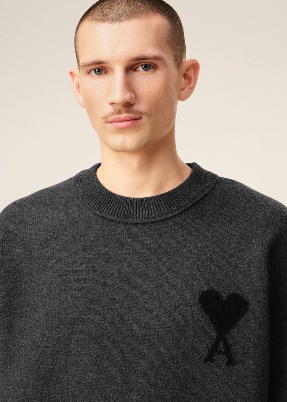 Sweat PULL COL ROND AMl Gris - photo 3/5 - UrbanDrip