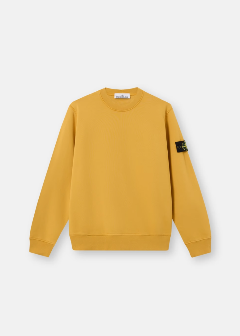 Sweat PULL COTON MOUTARDE STONE - photo 1/5 - UrbanDrip