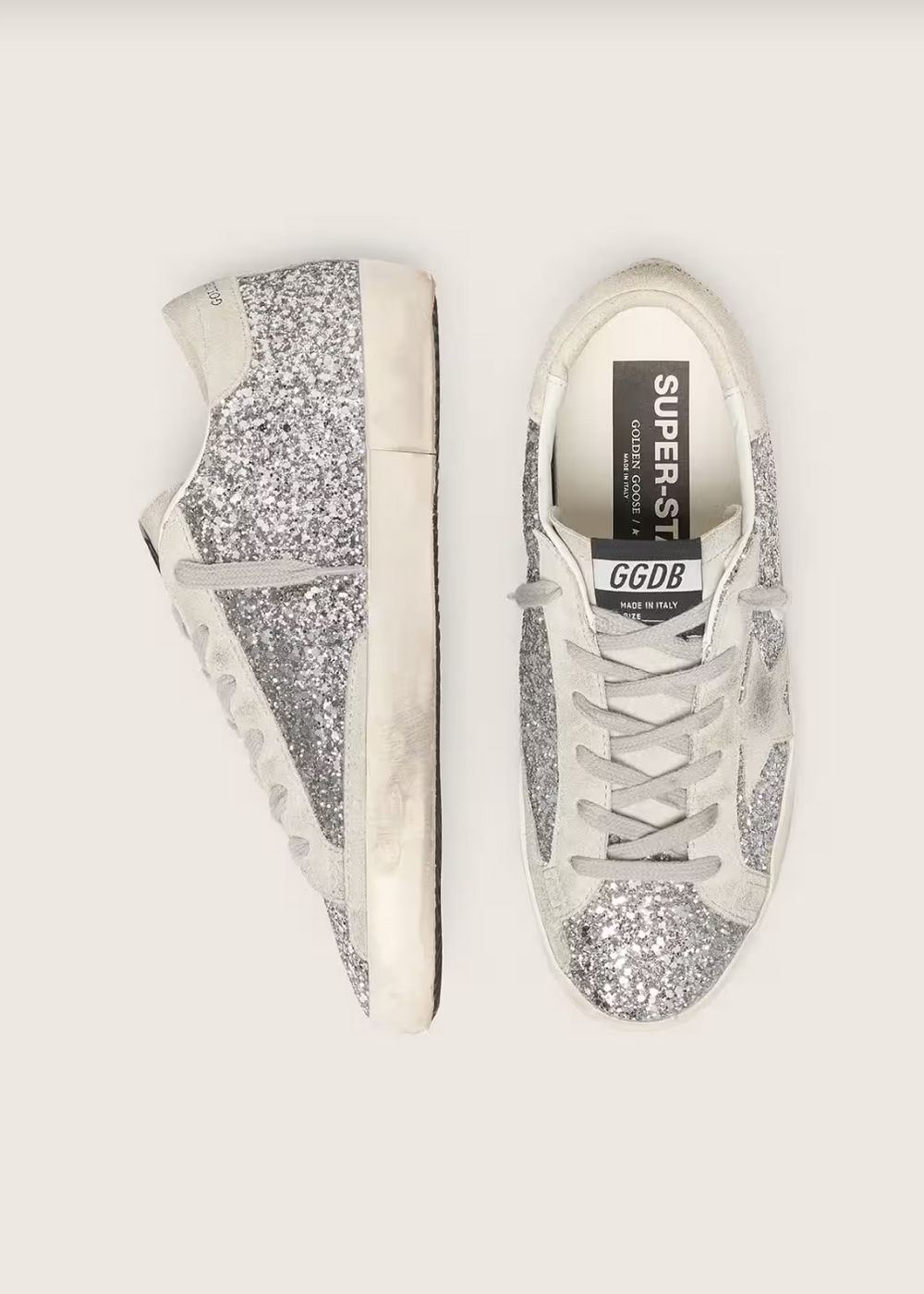 Sneakers à paillettes argentées Argenté - photo 3/4 - UrbanDrip