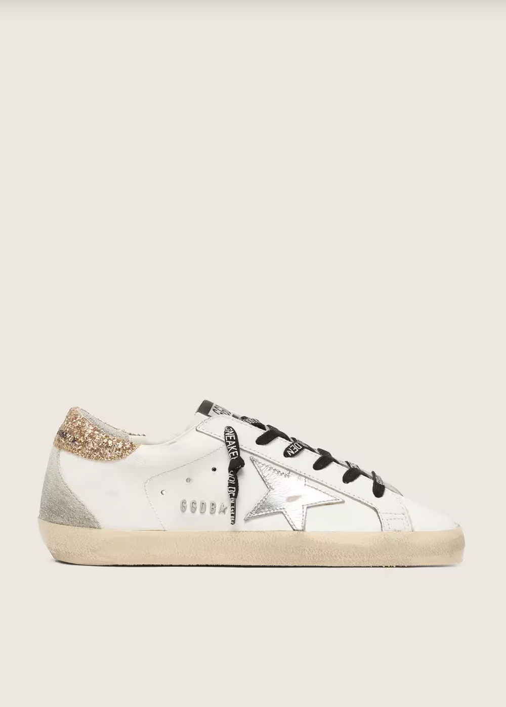 Sneakers cuir avec paillette Blanc - photo 1/4 - UrbanDrip