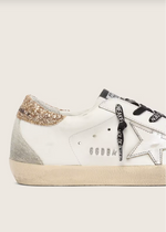 Sneakers cuir avec paillette Blanc - photo 4/4 - UrbanDrip