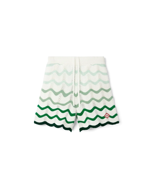 Short Wavy Gradient Crochet Shorts 2 Blanc - photo 1/6 - UrbanDrip