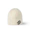 Bonnet et Écharpe Damier Snug Crème