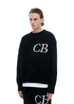 Sweat Pull CB Logo Knit Noir - photo 4/5 - UrbanDrip