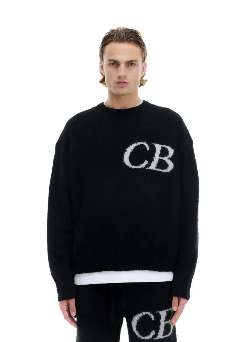 Sweat Pull CB Logo Knit Noir - photo 5/5 - UrbanDrip