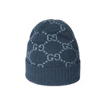 Écharpe Bonnet Et en jacquard de cachemire Bleu Marine - photo 1/2 - UrbanDrip