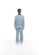 Sweat Pull CB Logo Knit Bleu Ciel - photo 3/5 - UrbanDrip