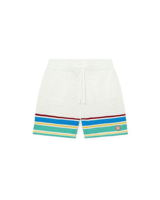 Short Crochet Tennis Shorts 2 Blanc - photo 1/6 - UrbanDrip