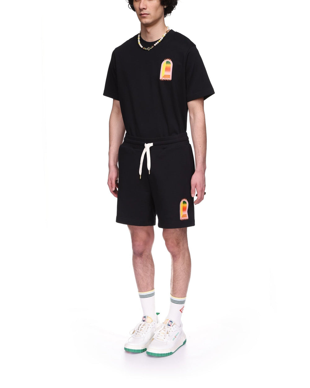 Gradient L Arche Sweatshorts 2 Blanc - photo 3/6 - UrbanDrip