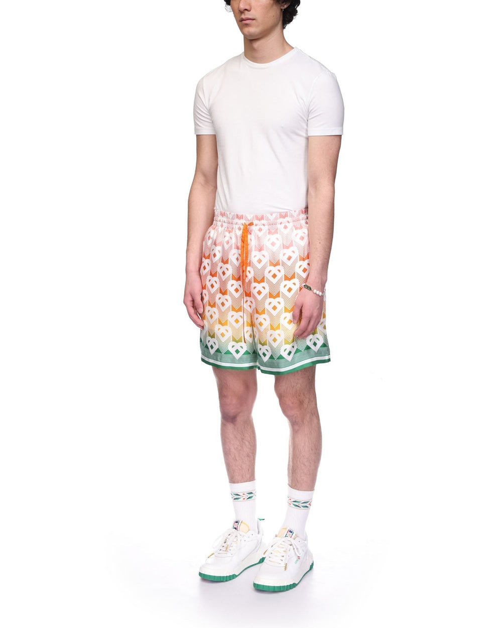 Short Gradient Heart Silk Shorts - photo 3/6 - UrbanDrip