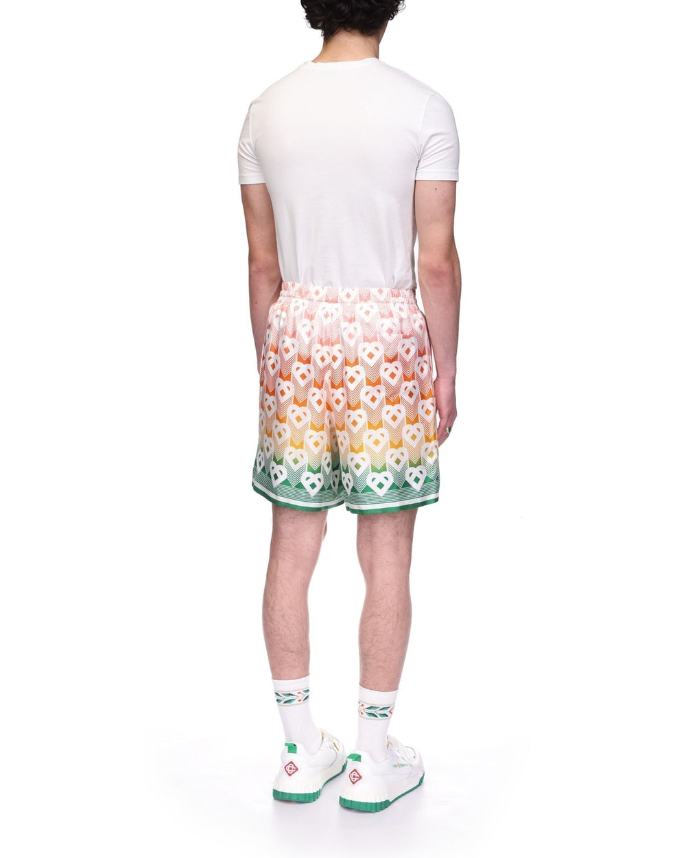 Short Gradient Heart Silk Shorts - photo 5/6 - UrbanDrip